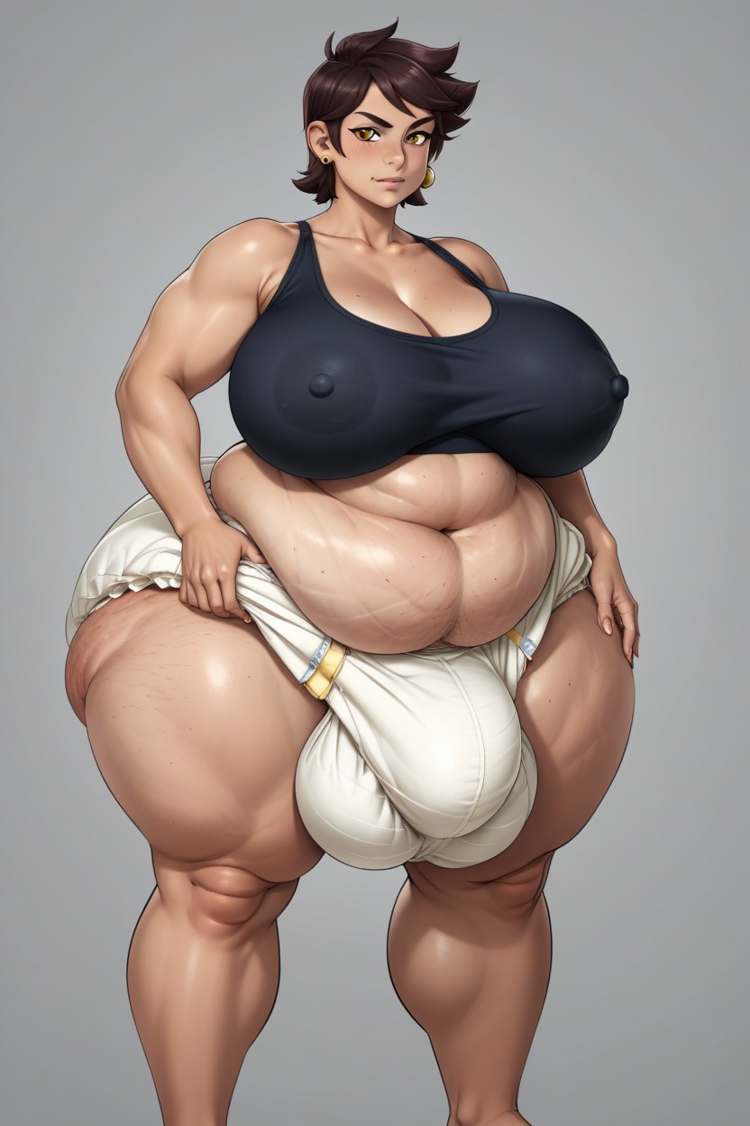 Gigantic Fat Legs, Naked, Rounded Ass Hentai AI Porn