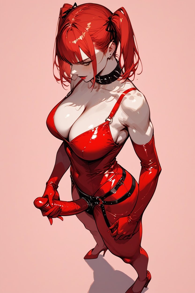 Naked, Mistress, Red Panties AI Porn