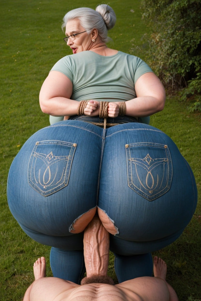 Hogtied, Arched Back, Wearing Glasses AI Porn
