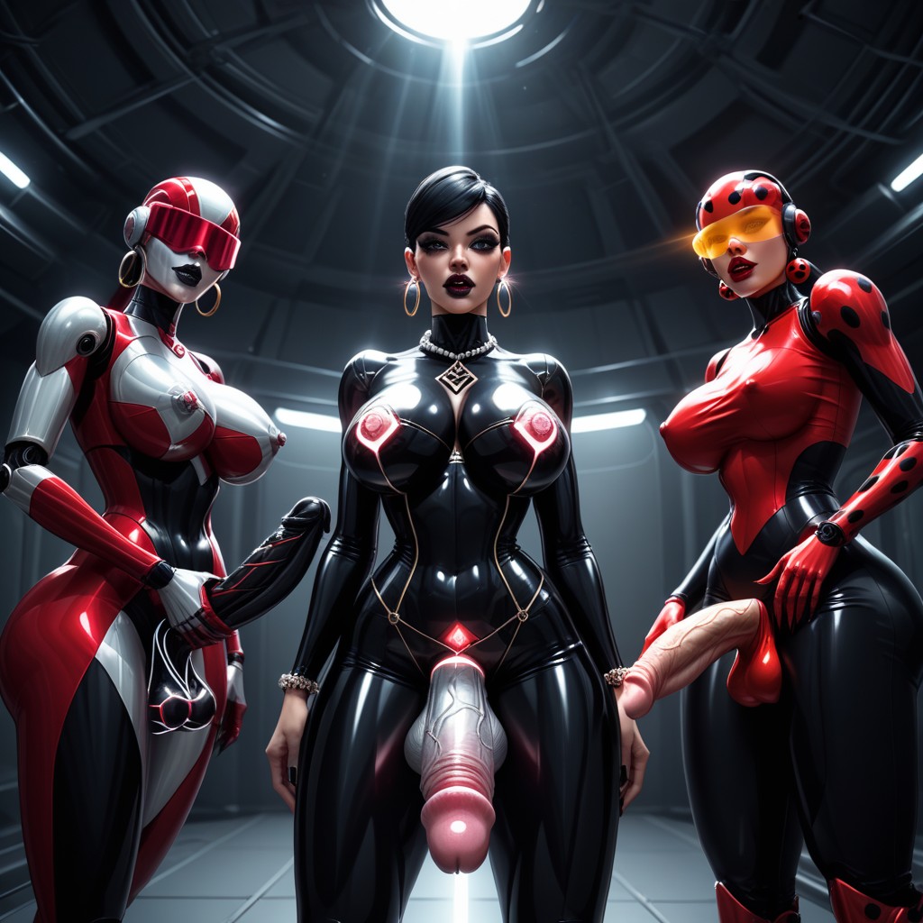 Robot Penis Shooting Laser, Harem, Extended Eyelashes Shemale AI Porn