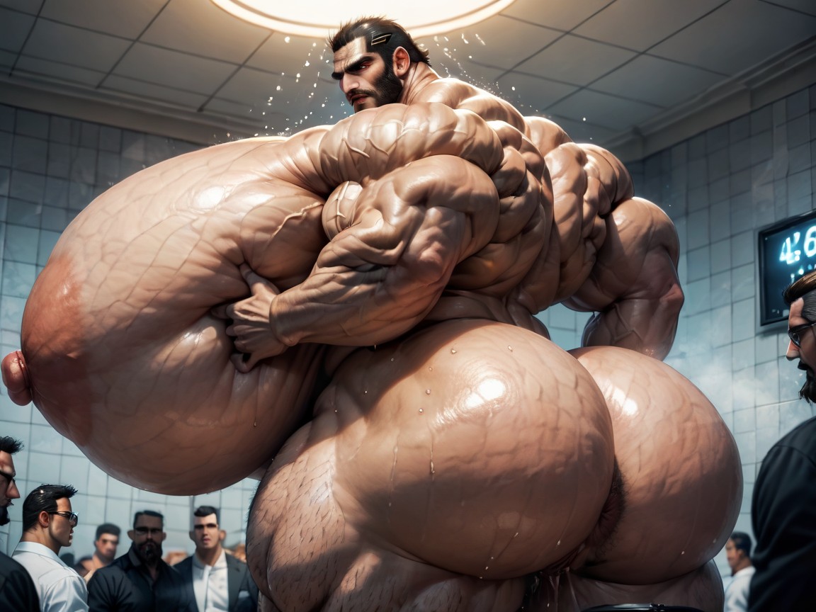 Naked, Hyper Bulky, Hyper Boobs AI Porn