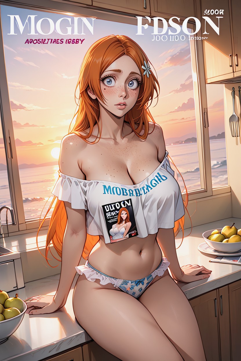 Medium Breast, Wide Eyes, Ass Bigger Than Torso AI Porn