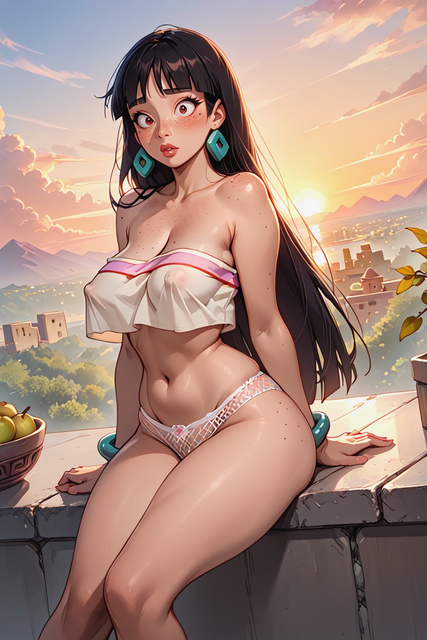 Jutting Breasts, Narrowshoulders, Extra Detail AI Porn