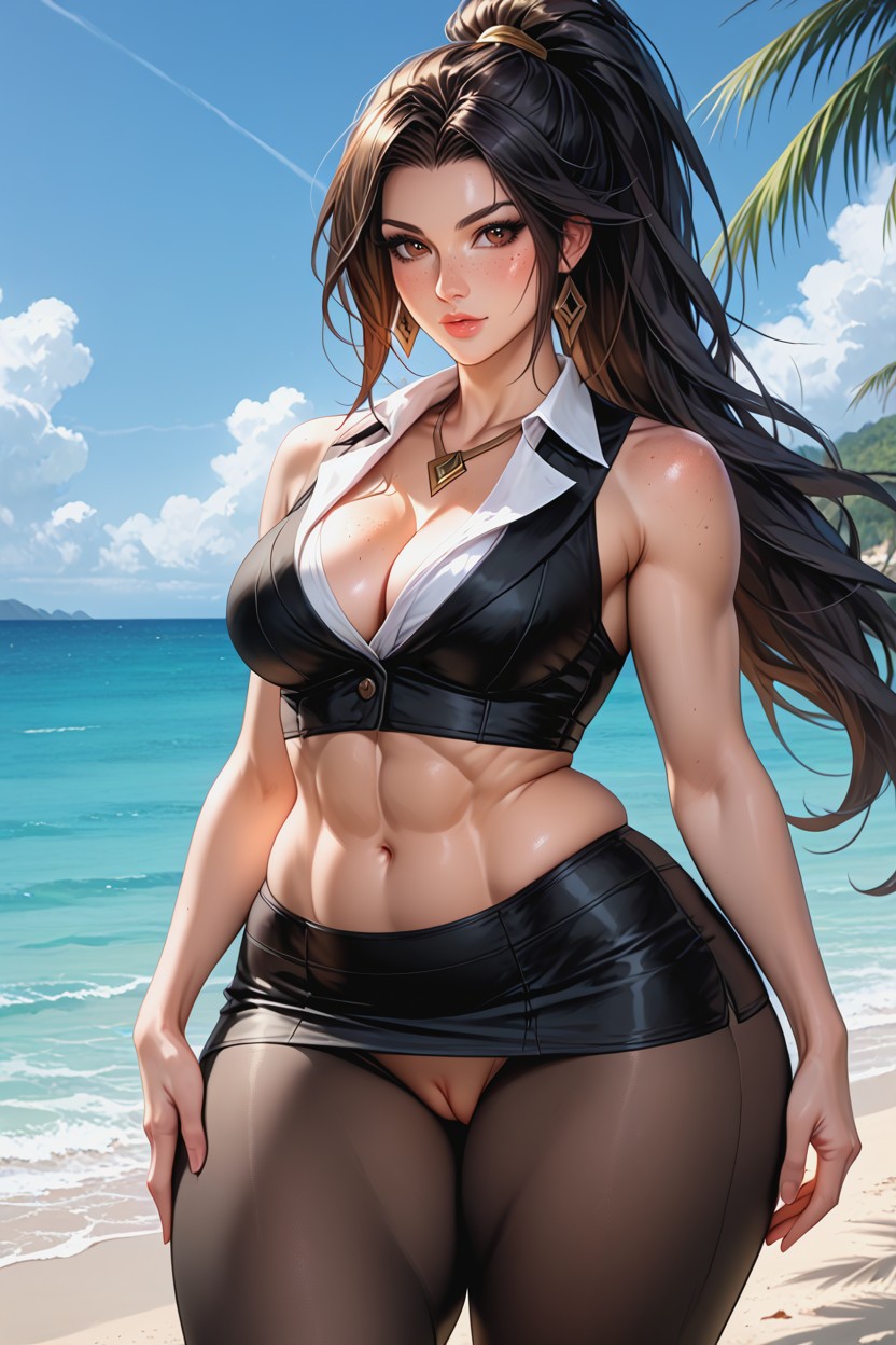 Teacher, Black Hair, Hyper Hips AI Porn