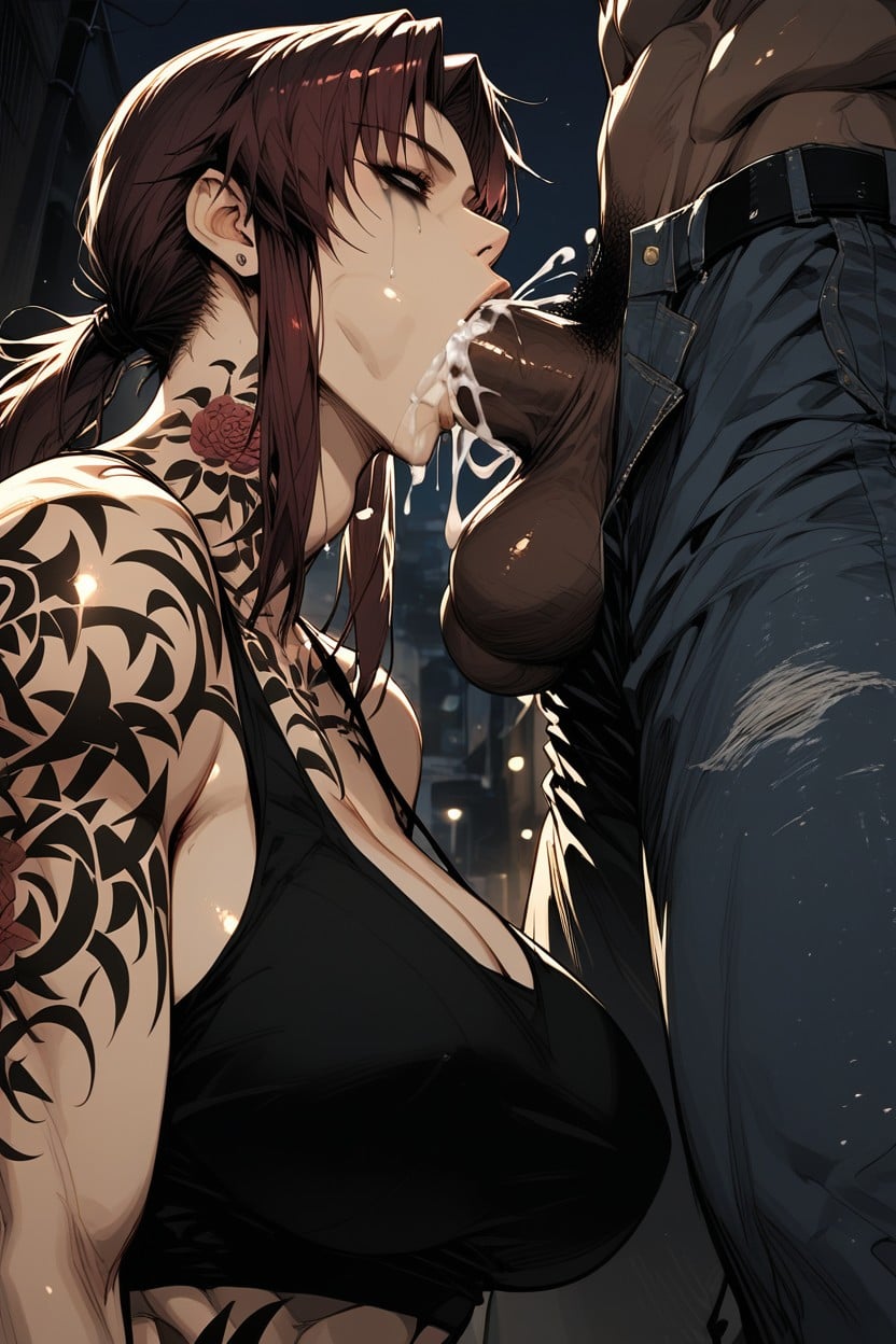 Revy From Black Lagoon, Close Up, Bust Shot Hentai AI Porn