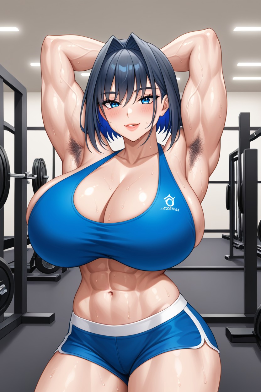 Veiny Arms, Extremely Muscular Arms, Sweaty AI Porn