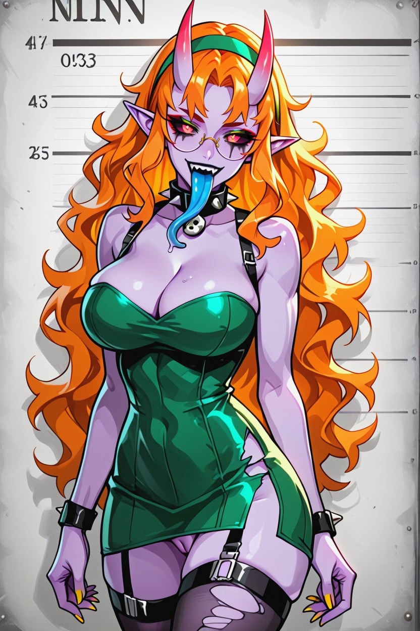 Tight Ass, Black Sclera, Bright Pink Pupil Hentai AI Porn