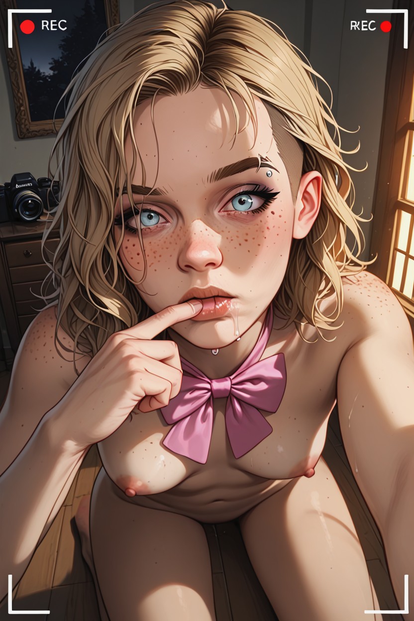25+, On Her Knees, Erect Nipples Hentai AI Porn