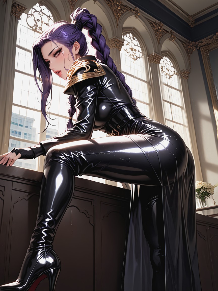 Master Piece, Glossy Lips, Extreme Amount Of Oil Hentai AI Porn