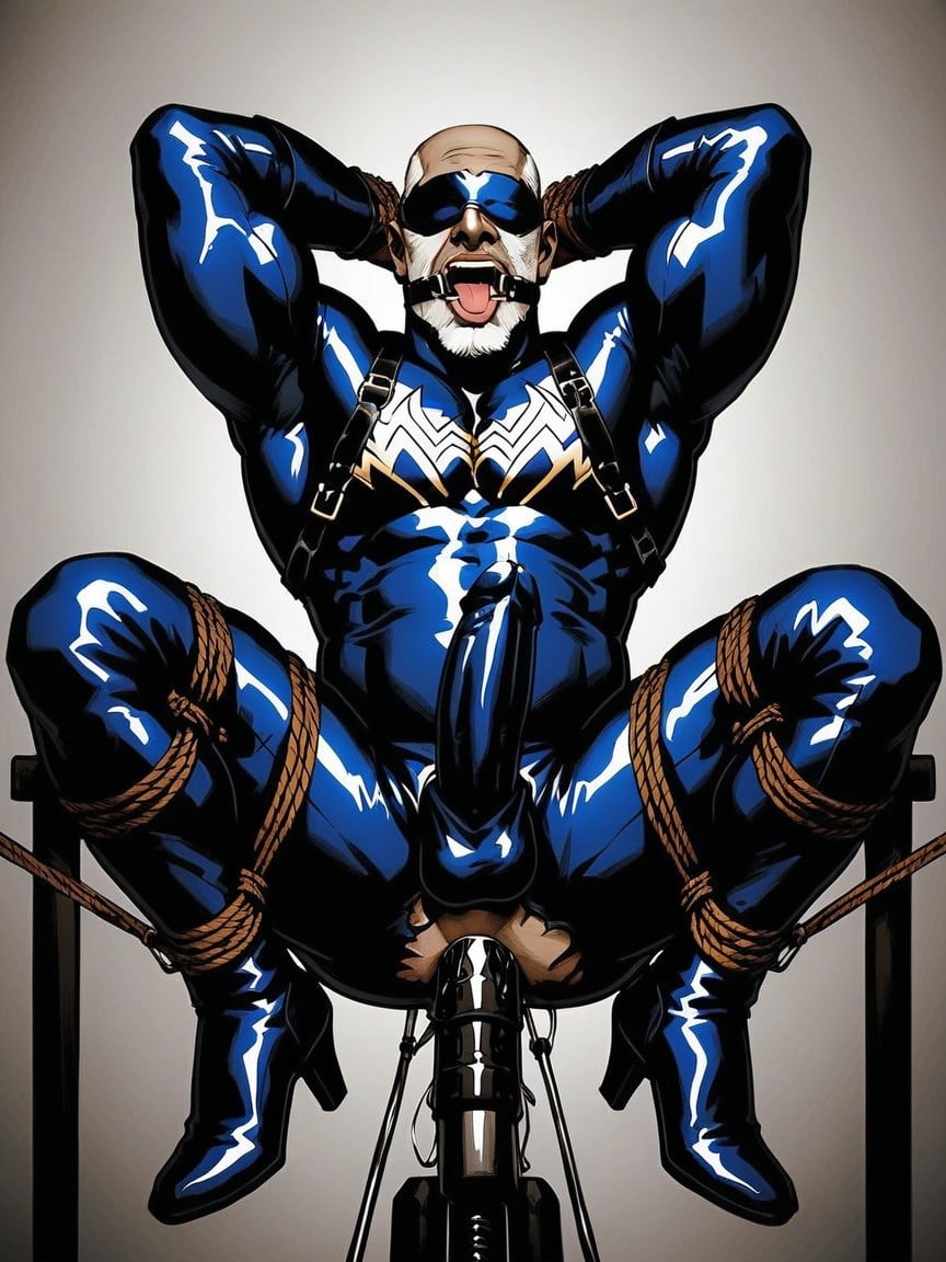 Super Hero, Oldman, Venom Grandpa AI Gay Porn