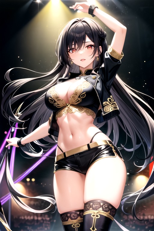 Spotlight, Alluring Performance, Female Idol Hentai AI Porn