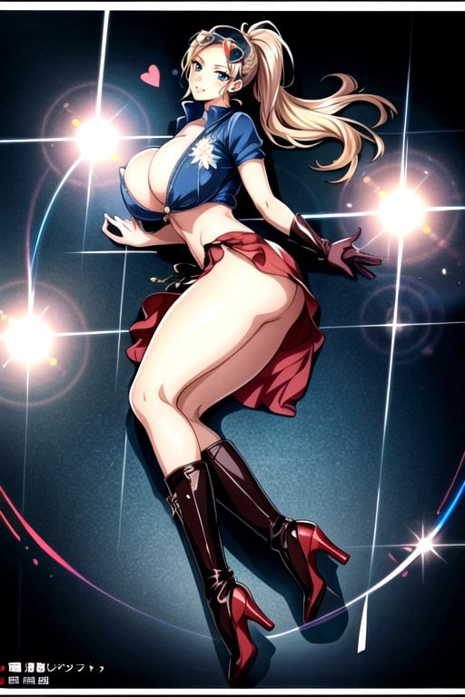 Attractive Target, Pubic Hairnipple Pointshalf Areolasbig Buttocks, Luxury Riders Leather Gloves On Both Handsbig Hentai AI Porn