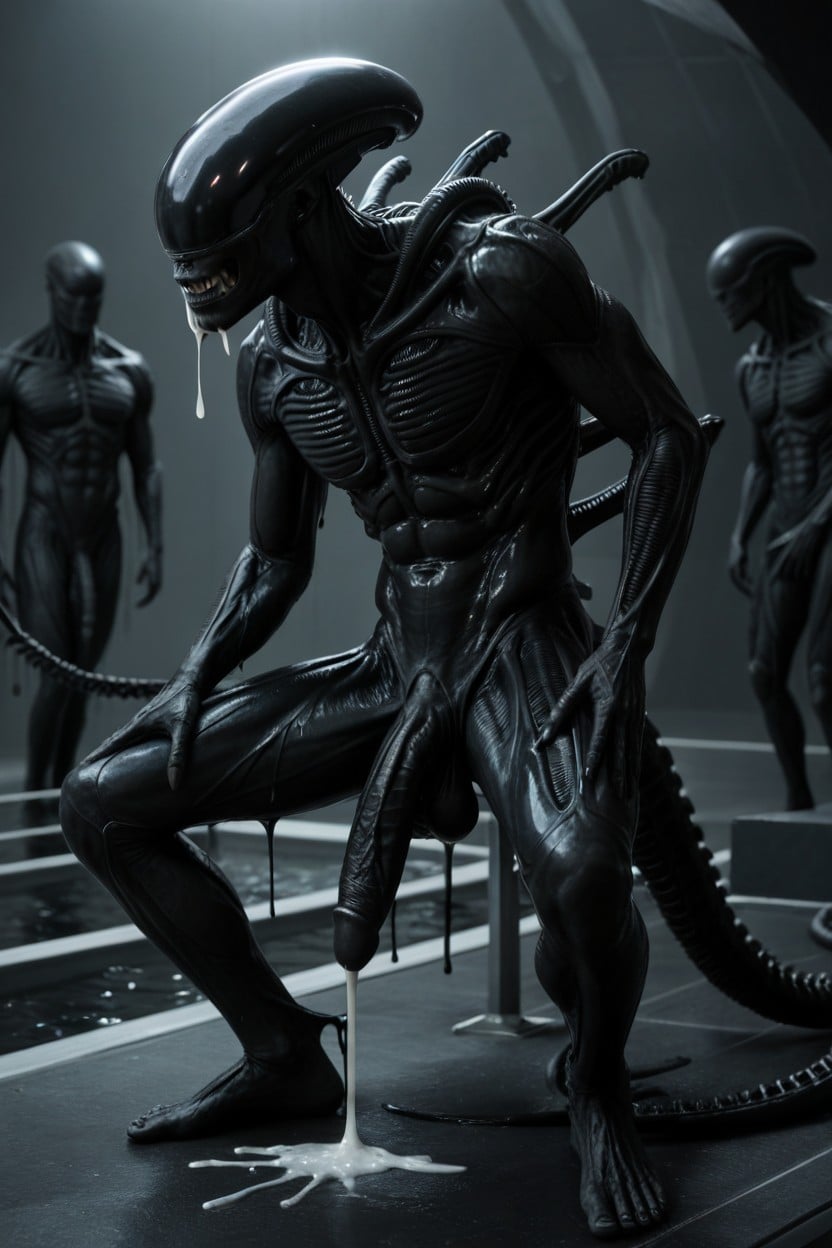 In Xenomorph Lair, Gay, Anal Sex AI Gay Porn