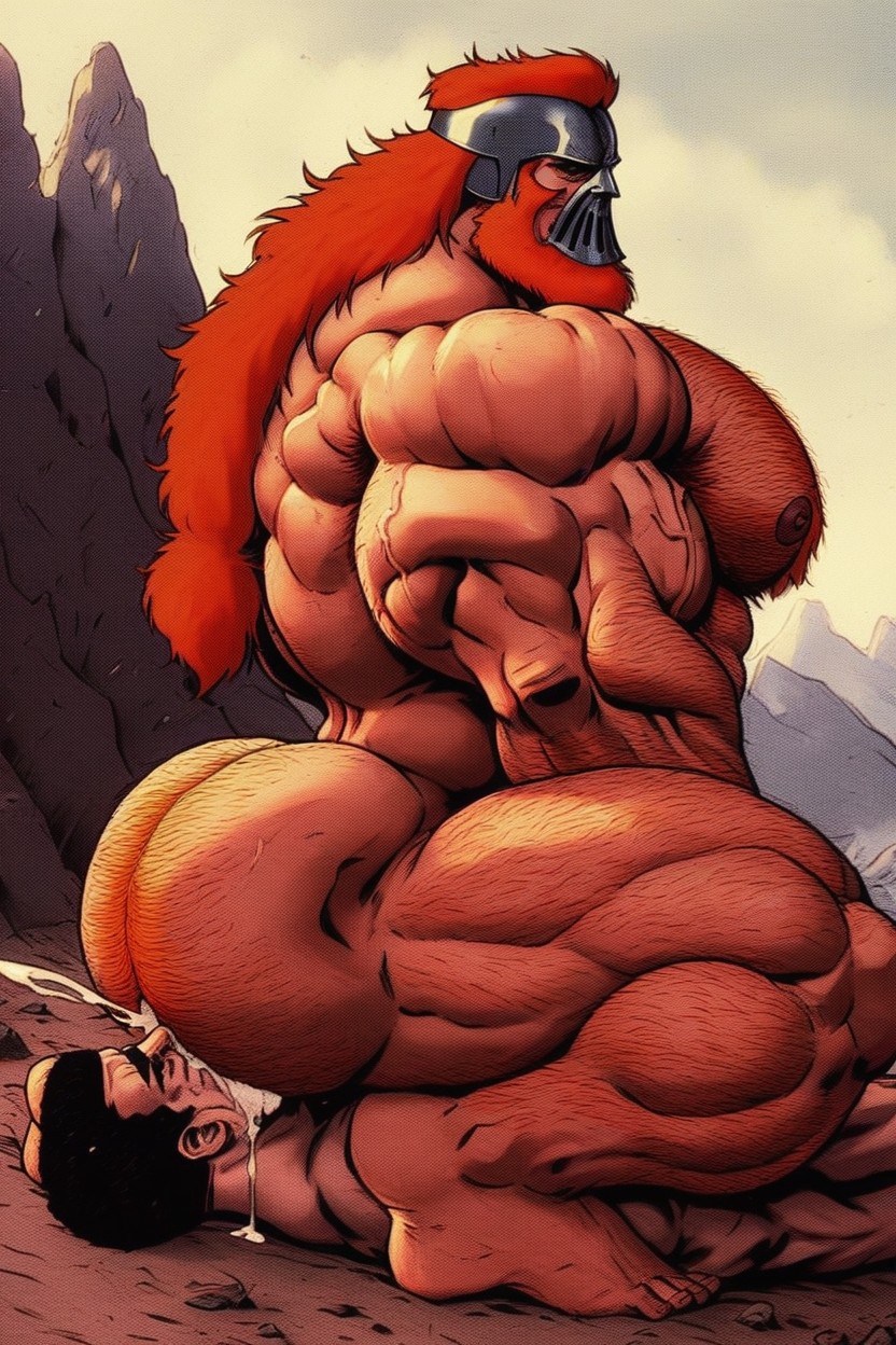 High Resolution, Harem, Thick Thighs AI Gay Porn