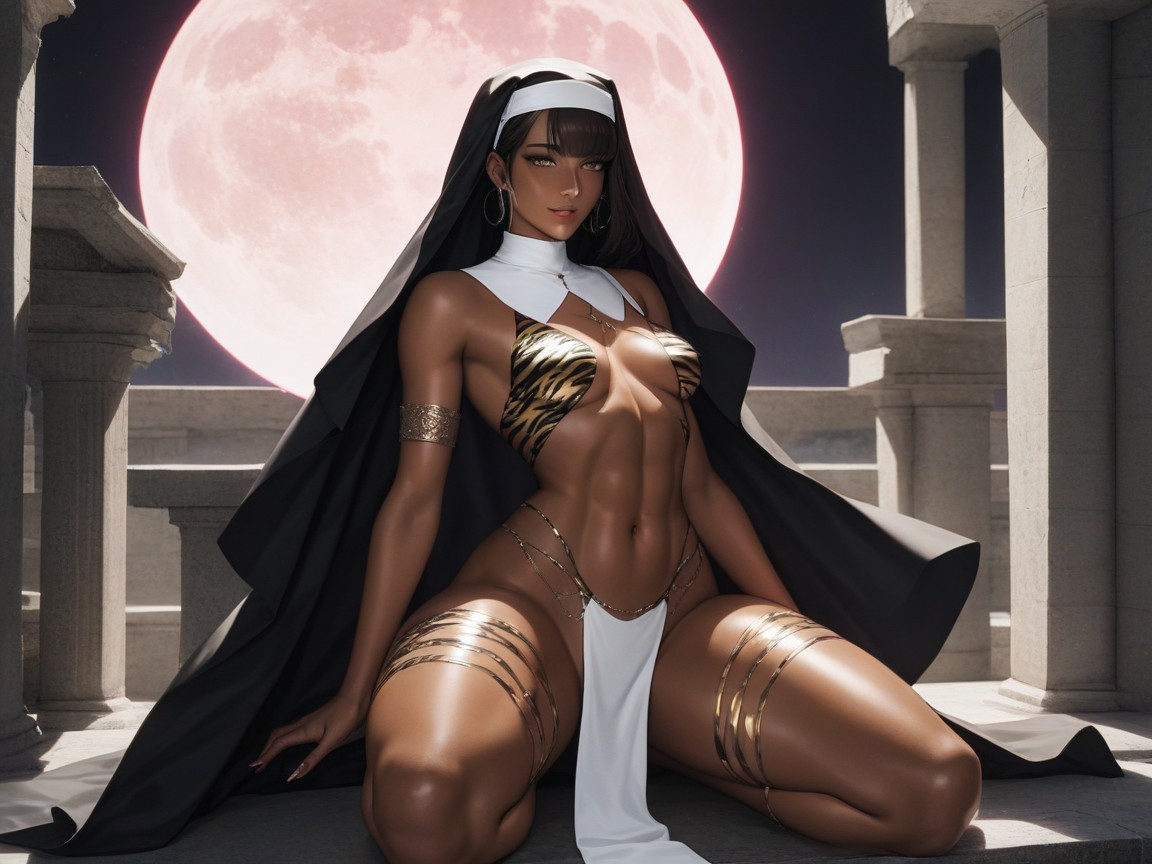 Squared Thick Thighs, Temple Ruins, Squared Hips Porno IA Hentai