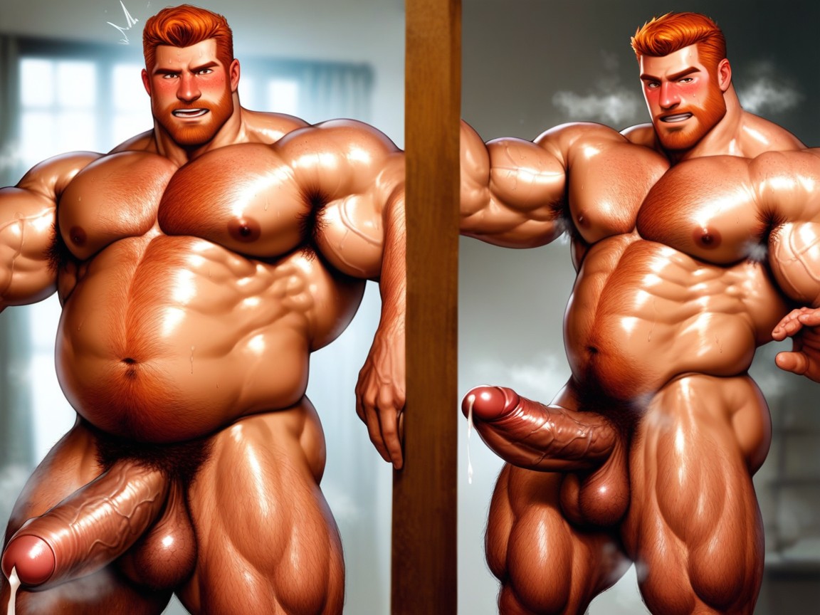 Gay, Excessive Armpit Hair Peek, Thick Arms AI Gay Porn