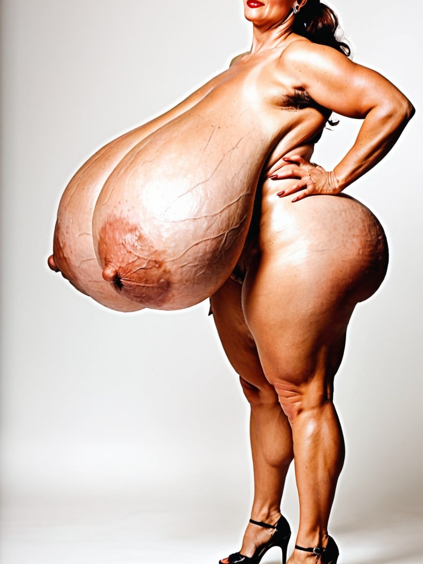 Hyper Breasts, Long Tits, Correct Anatomy Porno IA