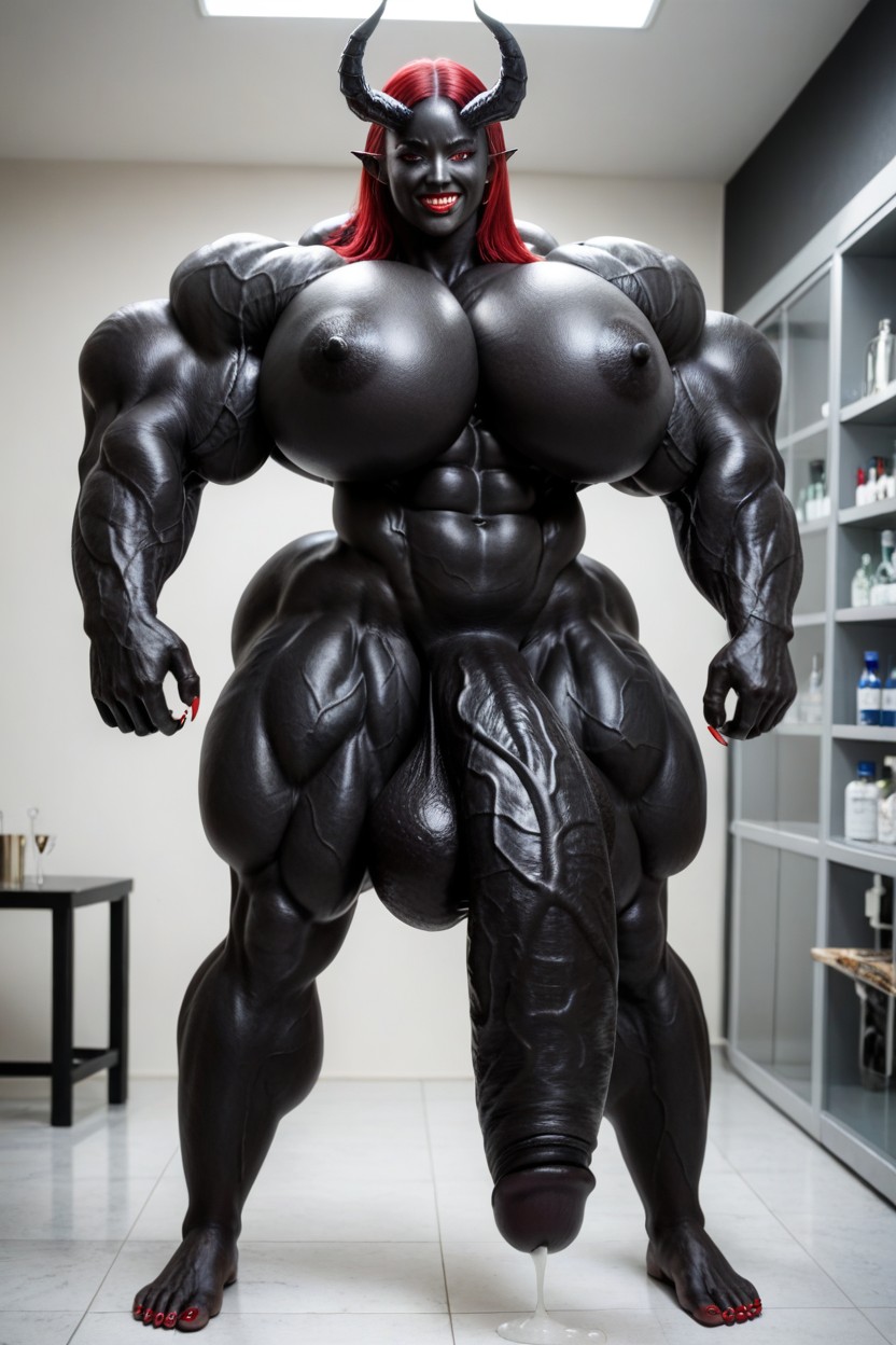 18+, Spreading Legs, Bottom Heavy Shemale AI Porn