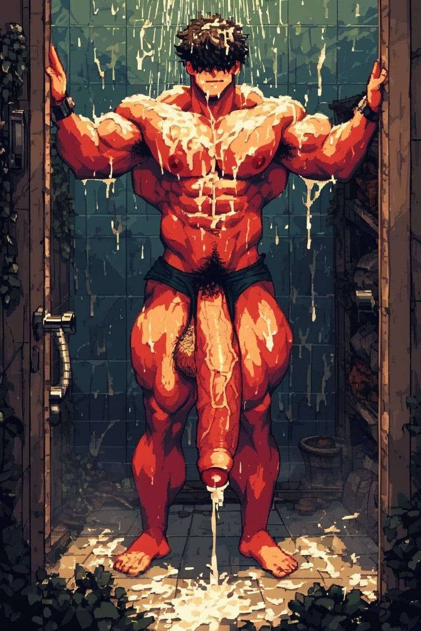 Cum Everywhere, Excessive Cum, Penis Bulge AI Gay Porn