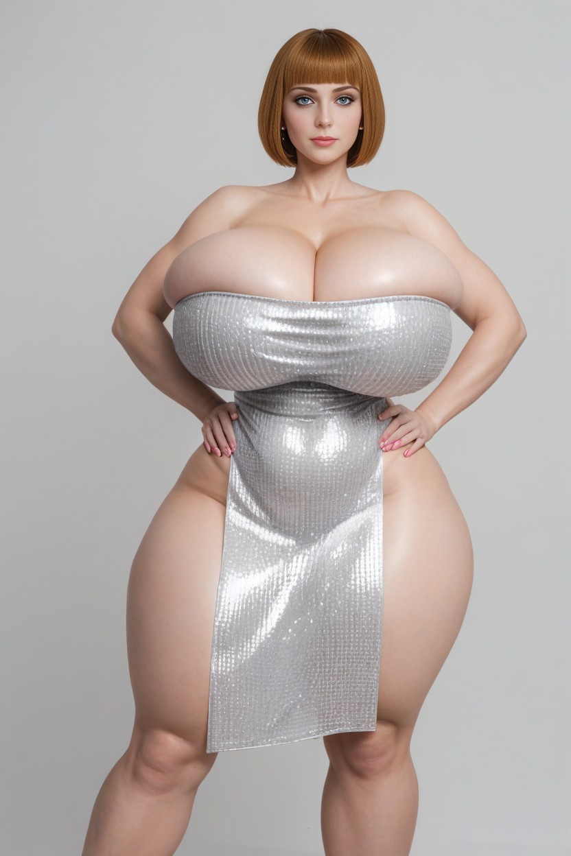 Gorda, Arms On Hips, Simple Empty Setting Porno IA