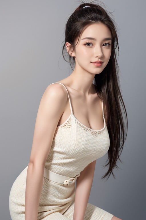 Long Ponytail, Detailed Face, Medium Ass AI Porn