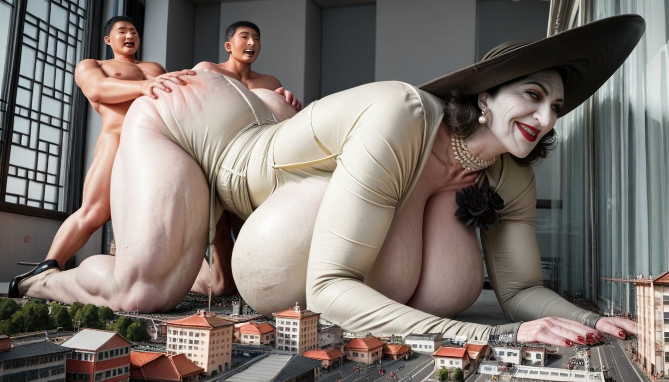 Wrinkles, Giantess, Hyper Strong Muscles AI Porn