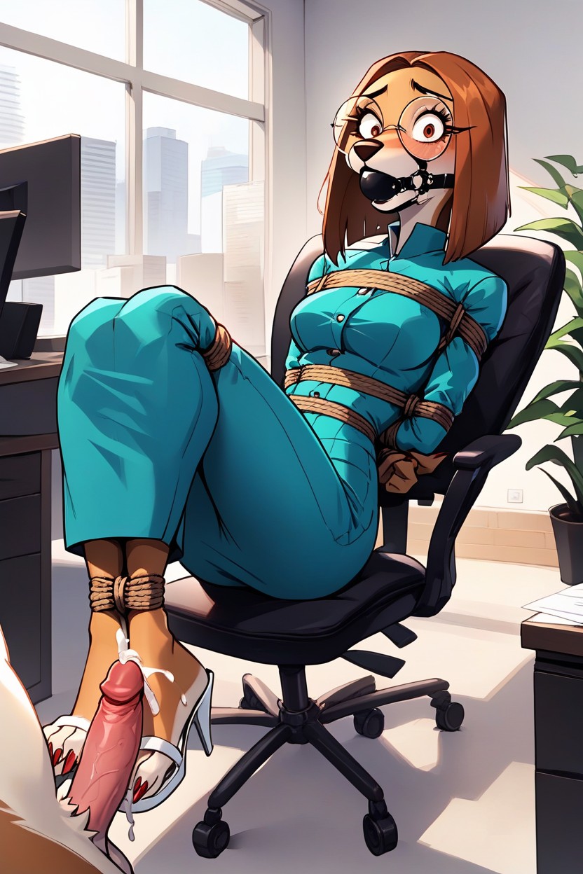 Singmovie, Unbuttoned Jacket, Wide Eyes Furry AI Porn