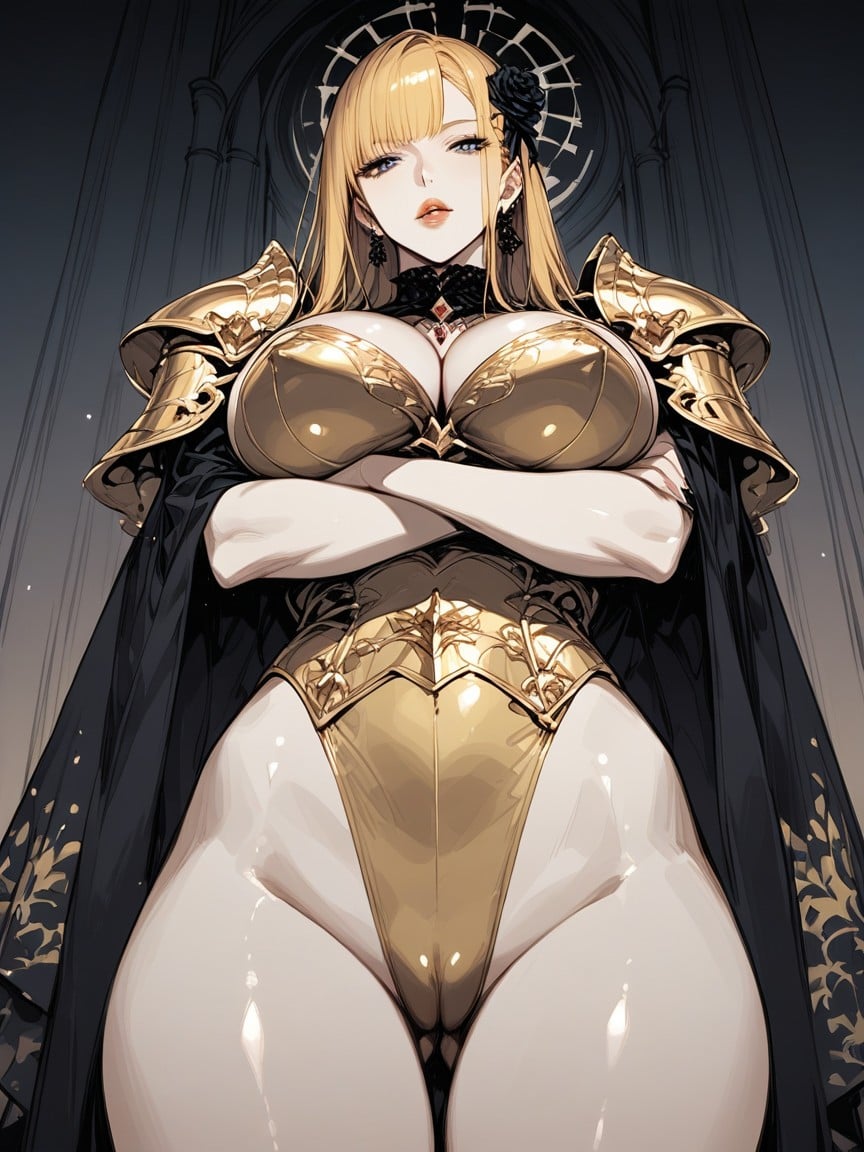 Head Ornament, Light Outline, Highlighted Cleavage AI Porn