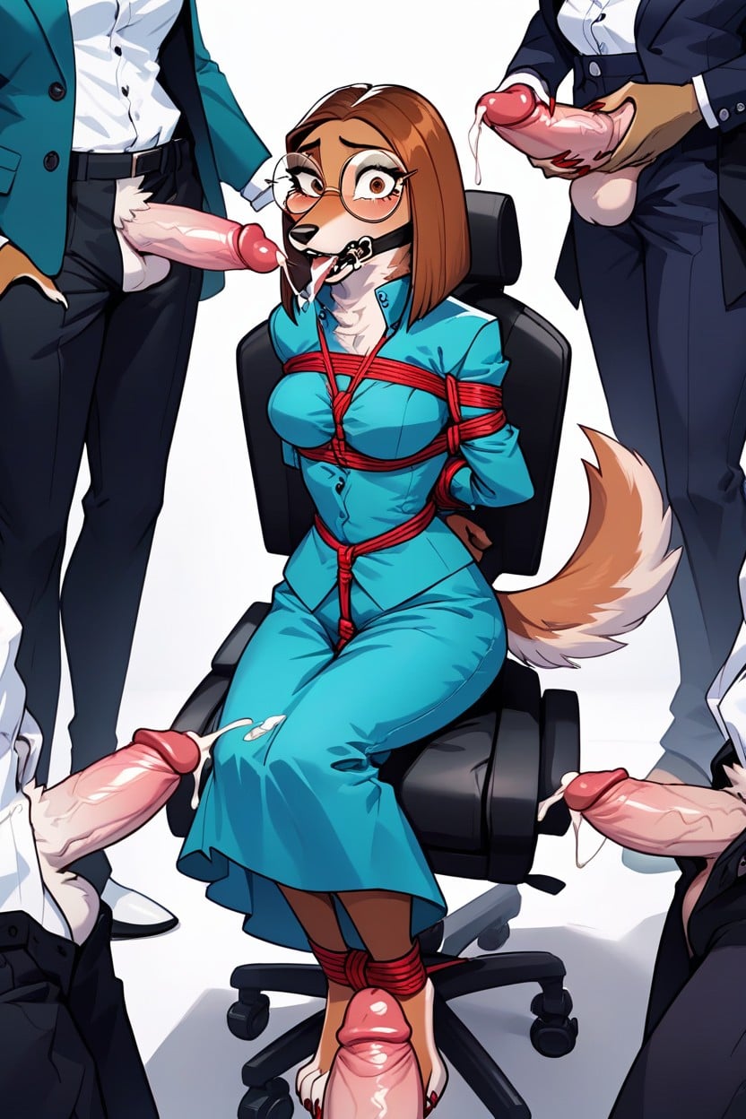 Black Lips, Big Round Eyes, Hunting Dog Furry AI Porn