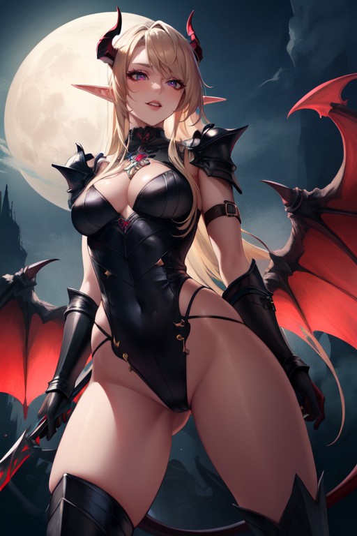 Evil Smile, Night, Naked AI Porn