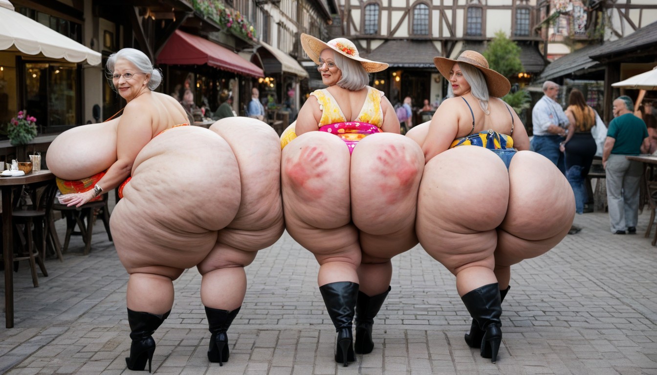 Colossal Breast, 60+, Colossal Fat Ass BBW AI Porn