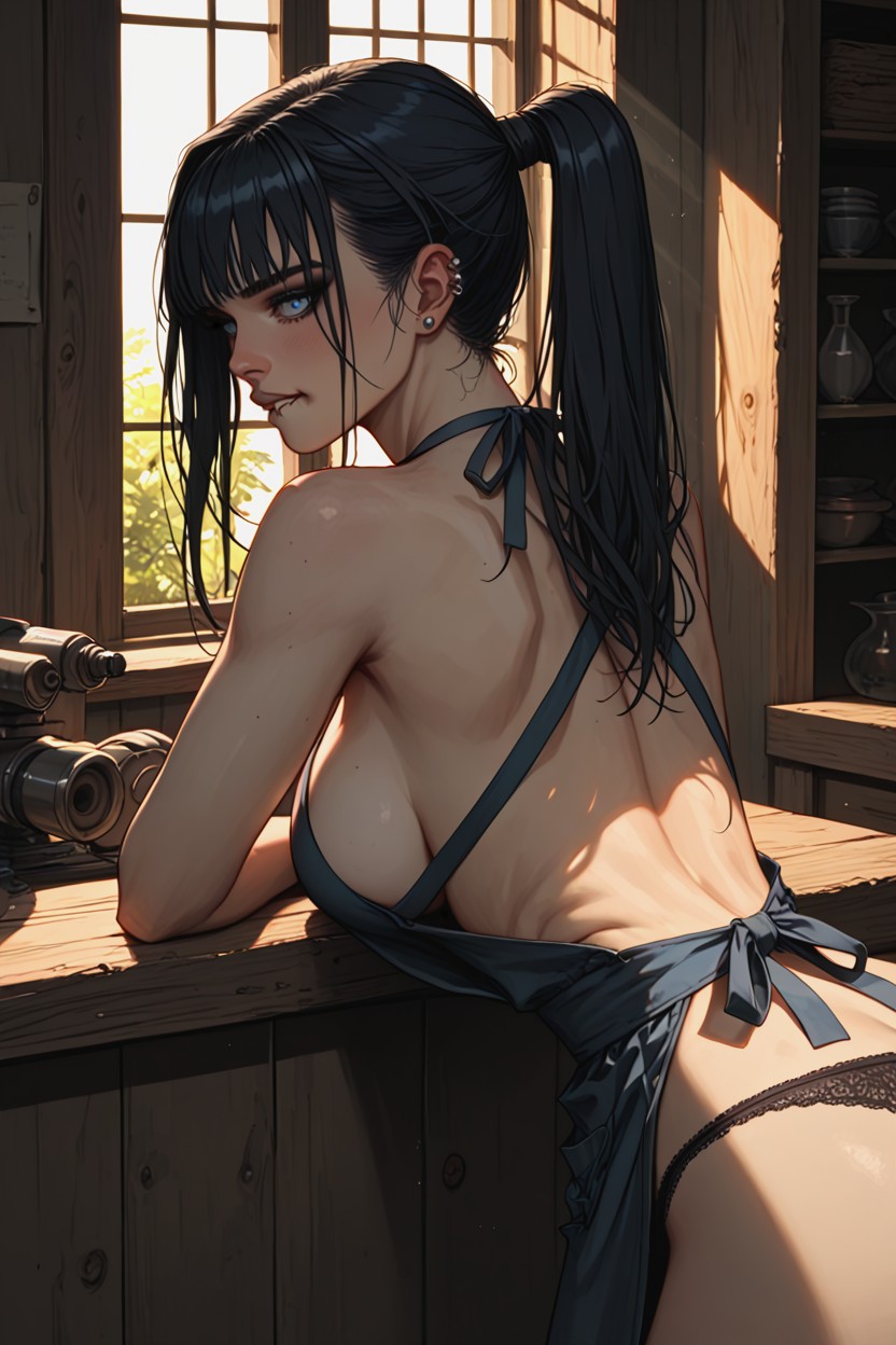 Half-finished Toys, Beautiful Woman, Wooden Workbench Hentai IA
