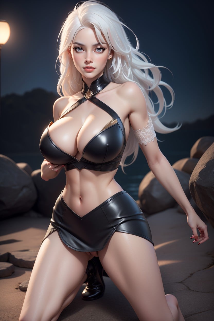 Ultra High Resolution, Photorealistic, Distant Full Moon Hentai IA