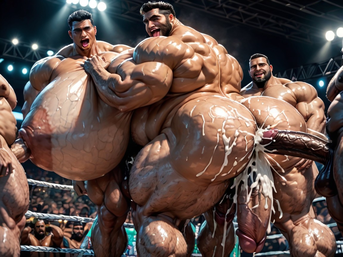 All Hyper Boobs, Club, Cum Covered Ass AI Gay Porn