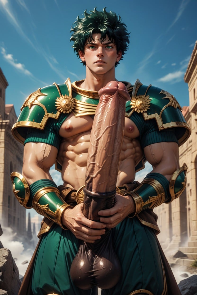 Human With Equicock, In Heat, Correct Equi Glans AI Gay Porn