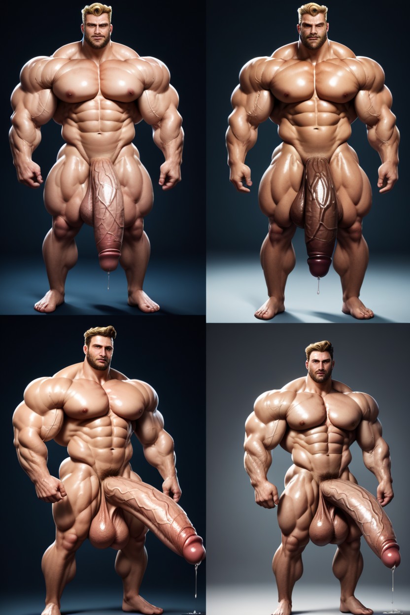 Comparison Chart, Heavy Sweating, Huge Biceps AI Gay Porn
