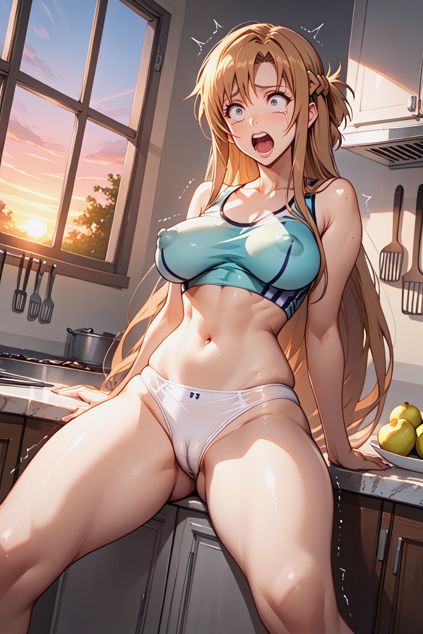 Pear Shape Body, Extra Wide Eyes, Narrowshoulders Porno IA