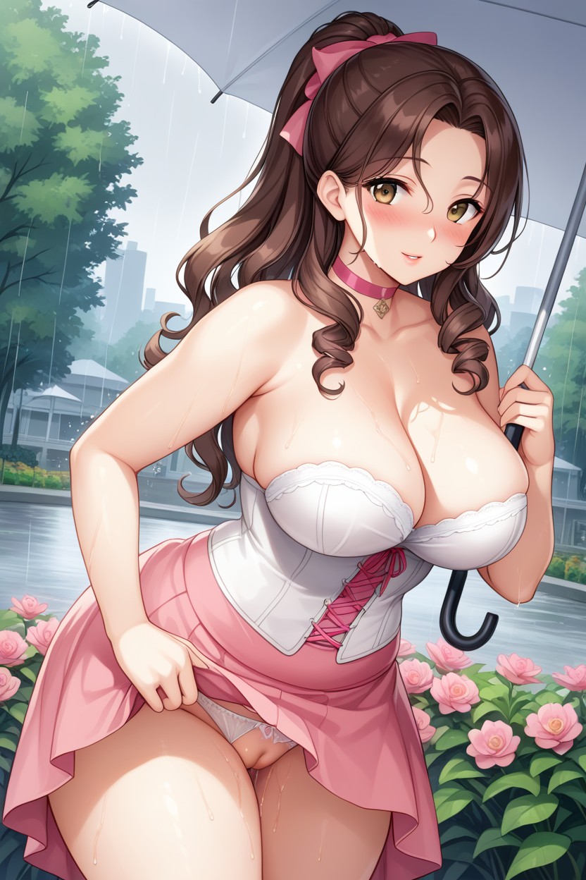 Mouth Detail, Playful Pose, Colorete Para Toda La Cara Hentai IA