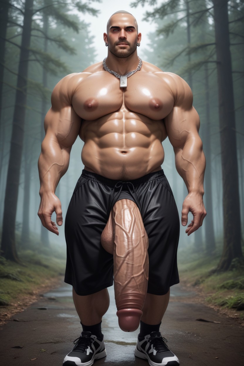 1 Person, Tall, Hyper Thick Cock AI Gay Porn