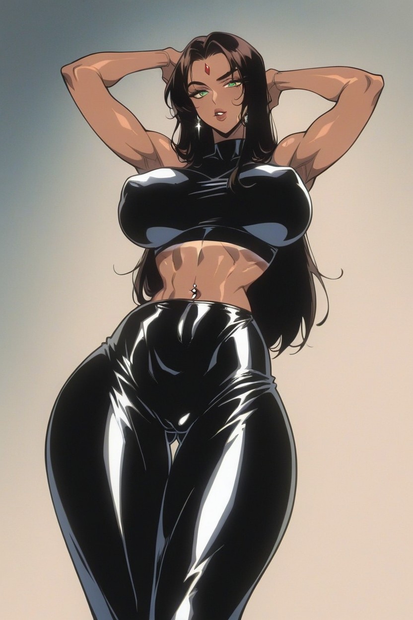 Muslos Gruesos, Dripping Pussy, Extremadamente Pesado En La Parte Inferior Hentai IA