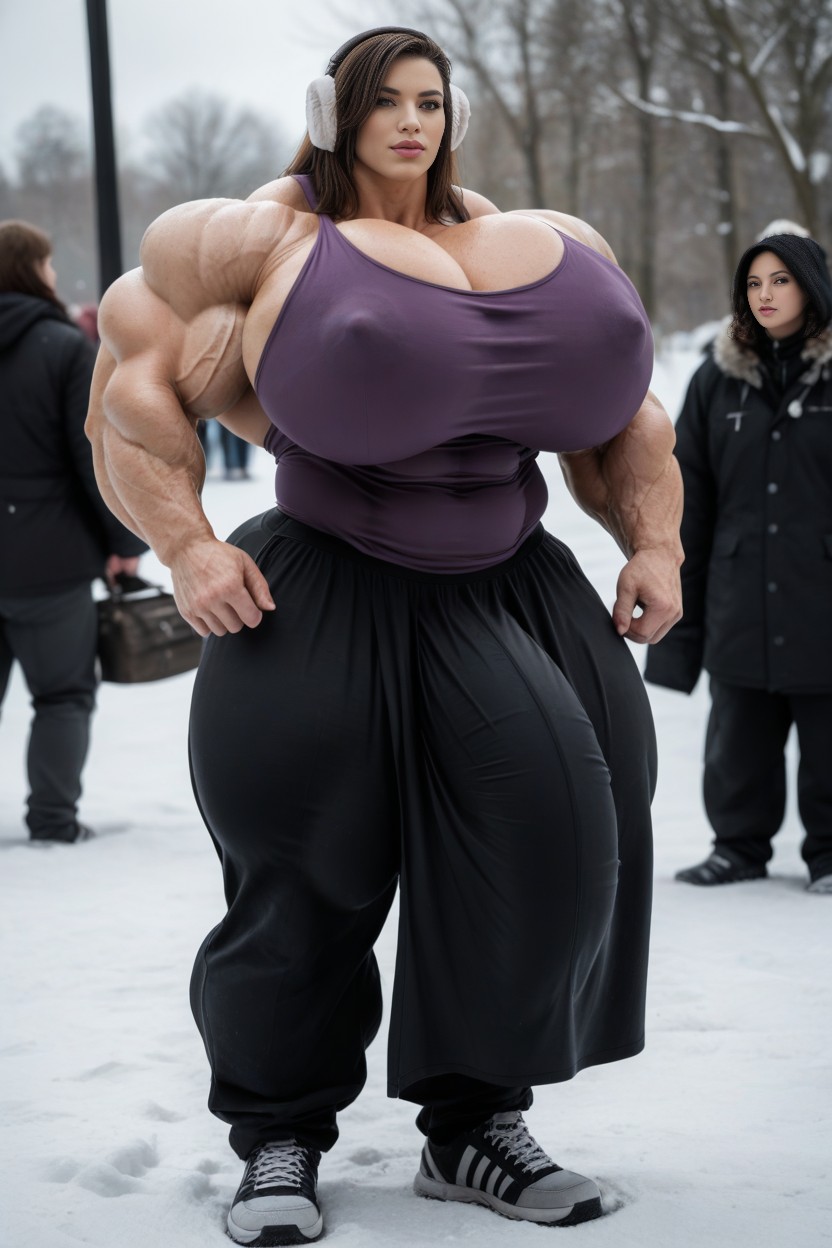 Toned Muscles, Tall, Hyper Testicles 人妖AI黃片