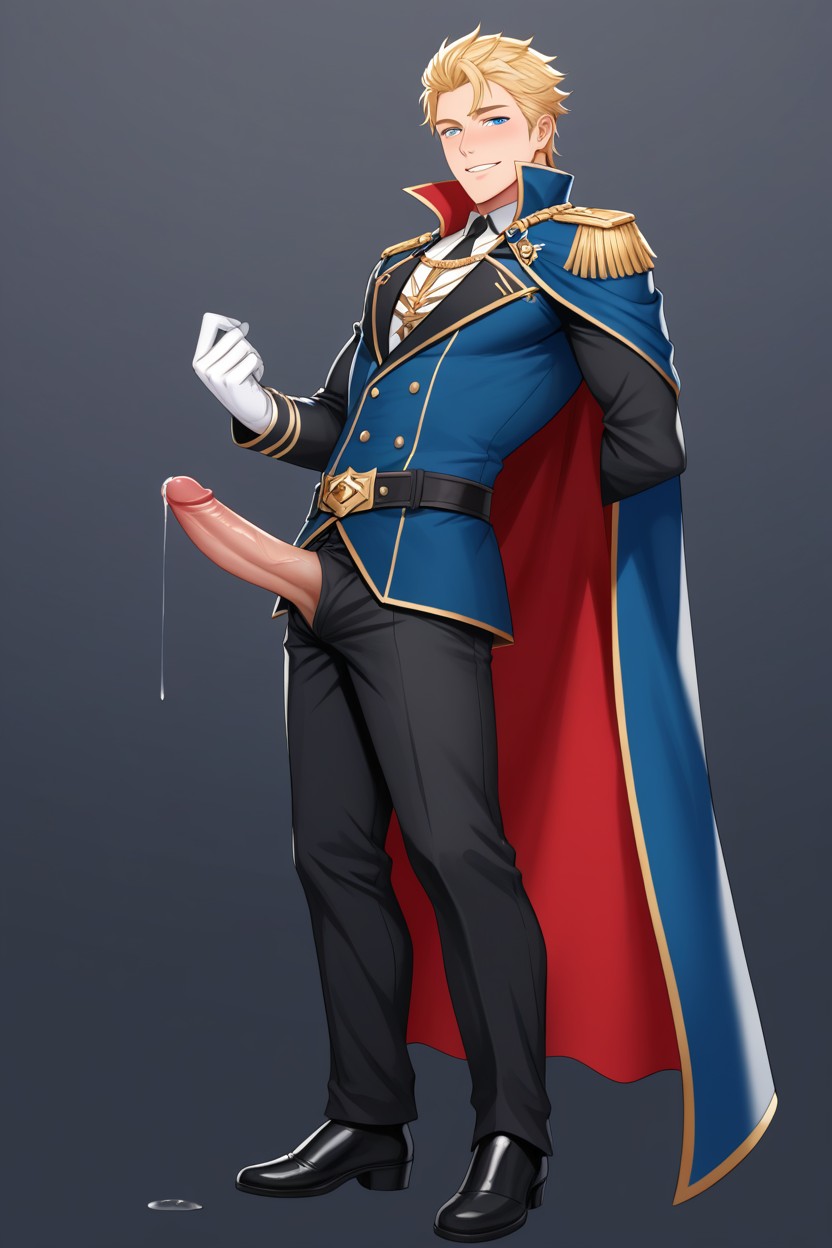 1 Person, Perfect Handsome Face, Wide Shoulders AI Gay Porn