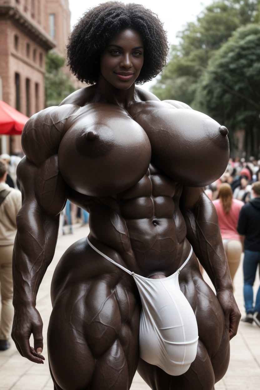 Growing, Huge Muscles, Hyper Huge Muscles Shemale AI Porn