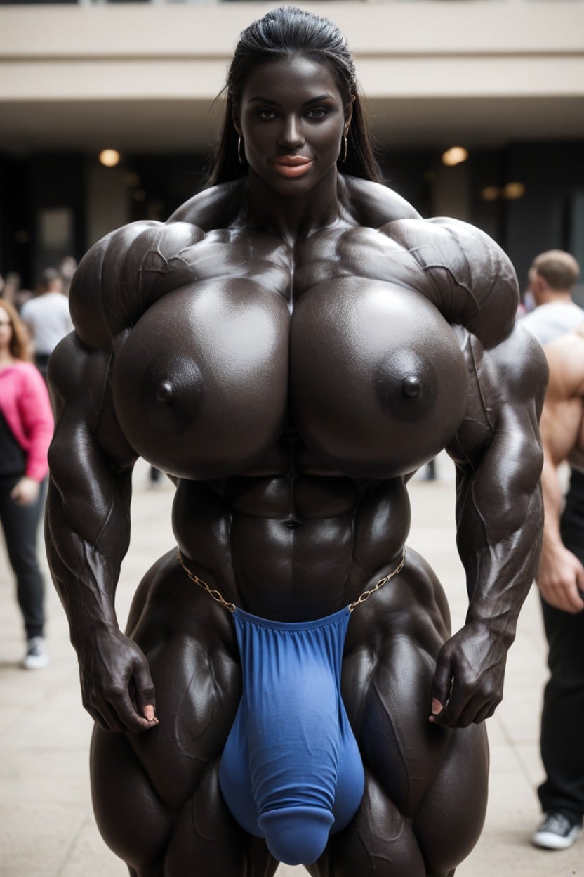 Muscular Female, Hyper Large Muscles, Extremely Muscular Shemale AI Porn