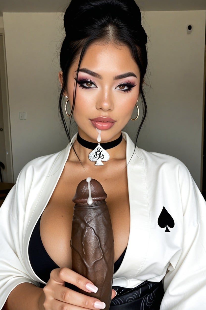 Interracial Pov, Deep Cleavage, Oiled Skin AI Porn