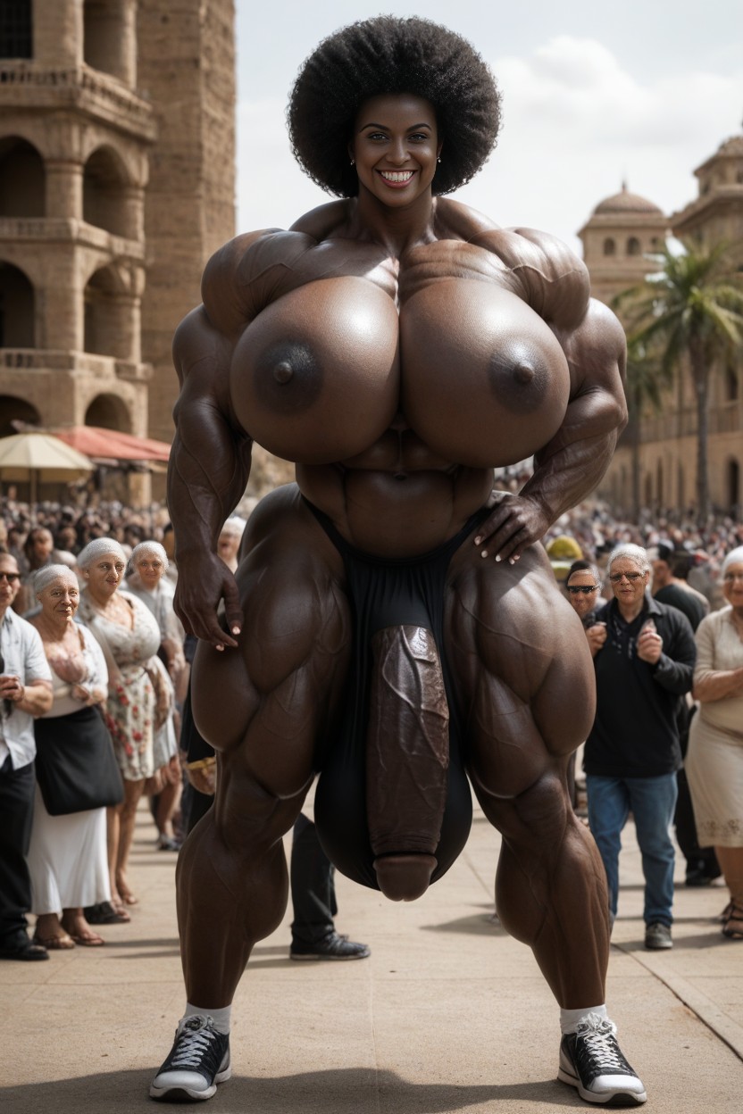 Hyper Gigantic Muscles, 巨大, Beautiful Face 人妖AI黃片