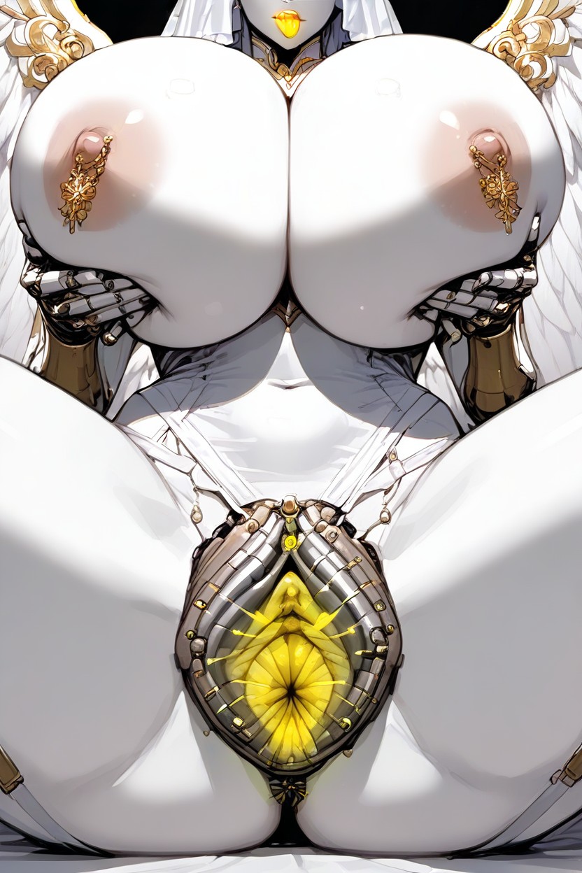 Heavenly Beauty, Rounded Horn, Symbol On Forehead Hentai IA