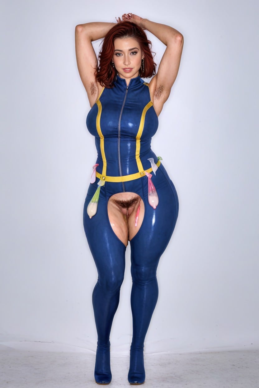 Full Body, Yellow Zipper, 18+ AI Porn