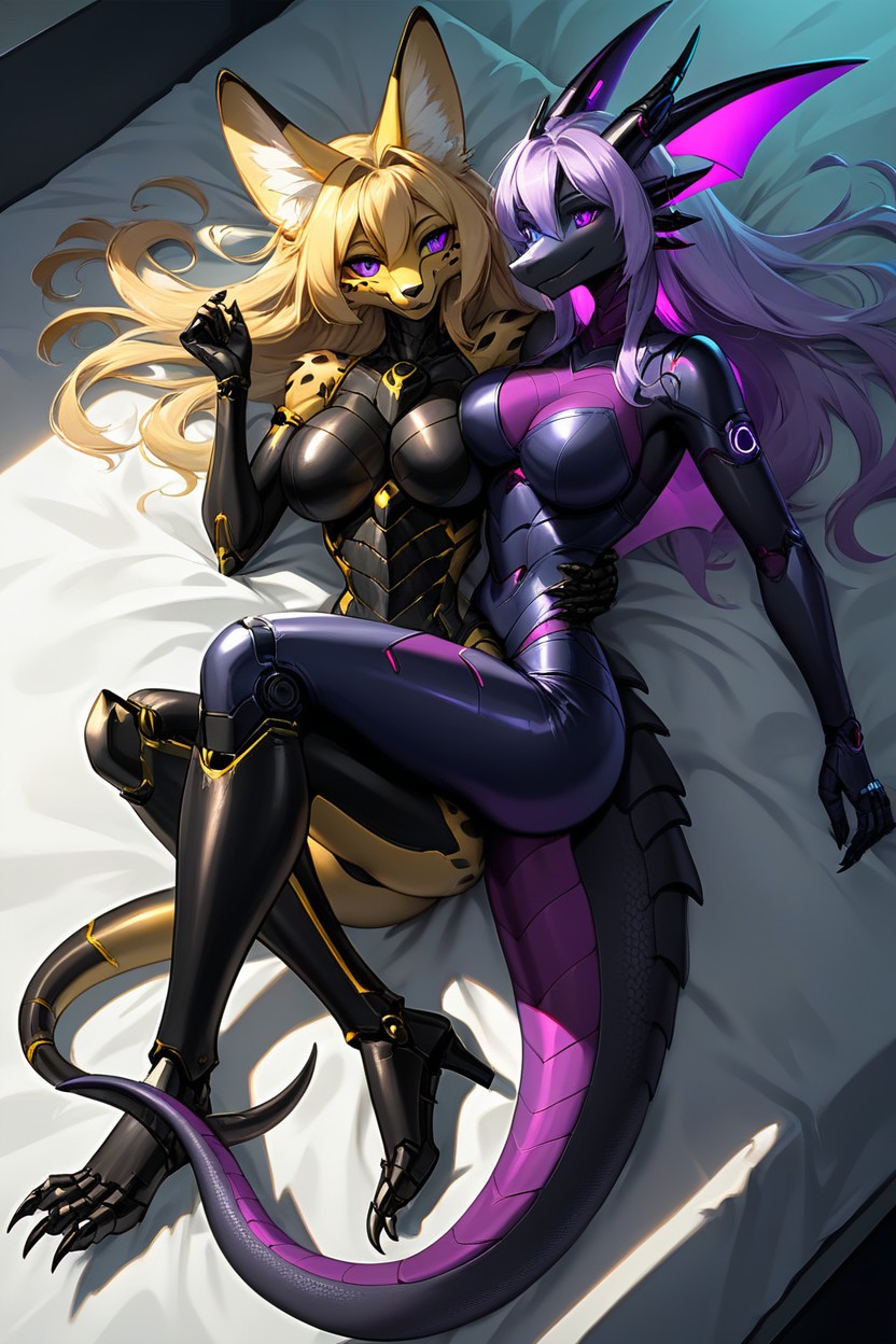 Full Body, Laying, Highly Detailed Furry AI Porn