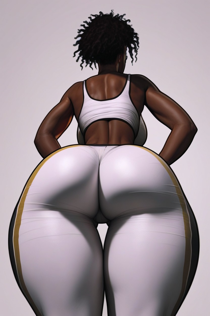 She Looking At Her Ass, Sorprendida, Africana Porno IA